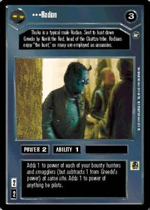 Star Wars CCG | Rodian - A New Hope | The Nerd Merchant