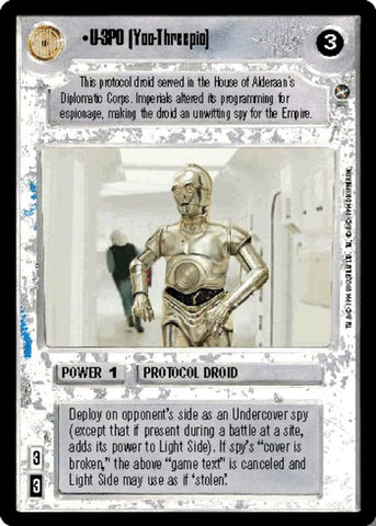 Star Wars CCG | U-3PO (Yoo-Threepio) - A New Hope | The Nerd Merchant