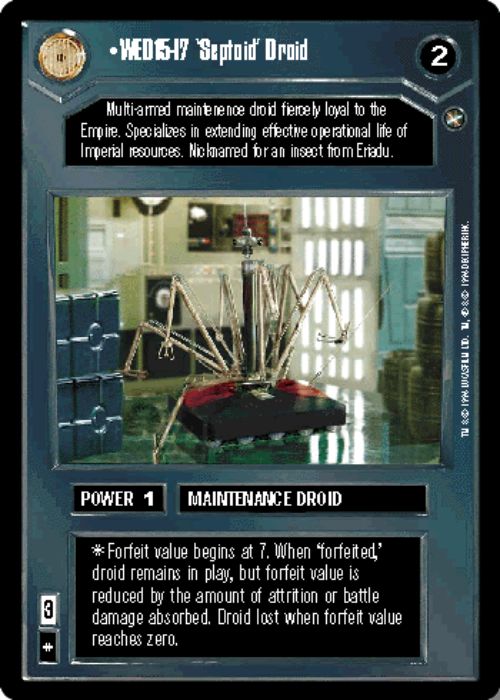 Star Wars CCG | WED15-l7 'Septoid' Droid - A New Hope | The Nerd Merchant