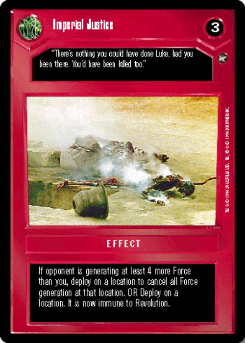 Star Wars CCG | Imperial Justice - A New Hope | The Nerd Merchant