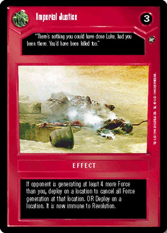 Star Wars CCG | Imperial Justice - A New Hope | The Nerd Merchant