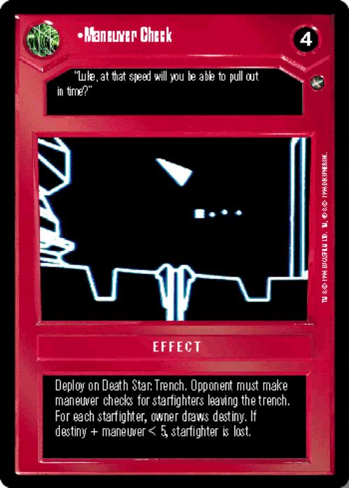 Star Wars CCG | Maneuver Check - A New Hope | The Nerd Merchant