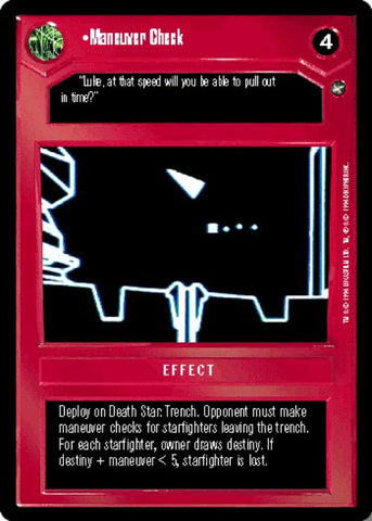 Star Wars CCG | Maneuver Check - A New Hope | The Nerd Merchant