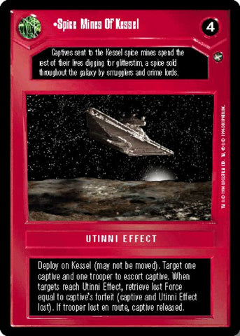 Star Wars CCG | Spice Mines Of Kessel - A New Hope | The Nerd Merchant