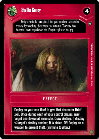Star Wars CCG | Swilla Corey - A New Hope | The Nerd Merchant