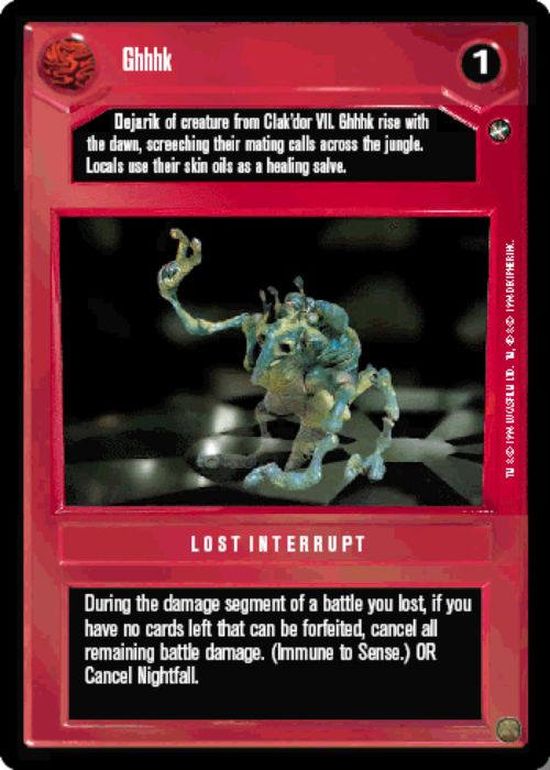 Star Wars CCG | Ghhhk - A New Hope | The Nerd Merchant