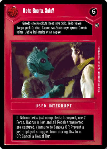 Star Wars CCG | Oo-ta Goo-ta, Solo? - A New Hope | The Nerd Merchant