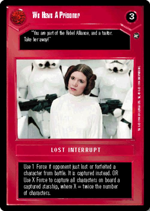 Star Wars CCG | We Have A Prisoner - A New Hope | The Nerd Merchant