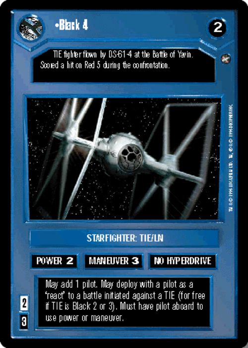 Star Wars CCG | Black 4 - A New Hope | The Nerd Merchant