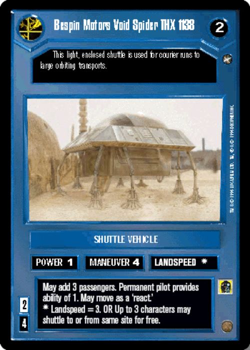 Star Wars CCG | Bespin Motors Void Spider THX 1138 - A New Hope | The Nerd Merchant