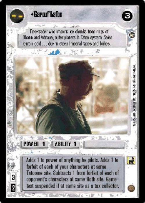 Star Wars CCG | Garouf Lafoe - A New Hope | The Nerd Merchant