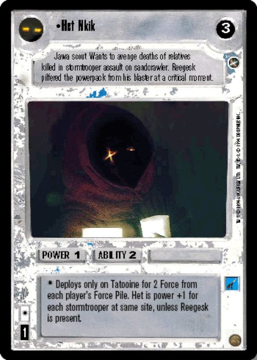 Star Wars CCG | Het Nkik - A New Hope | The Nerd Merchant