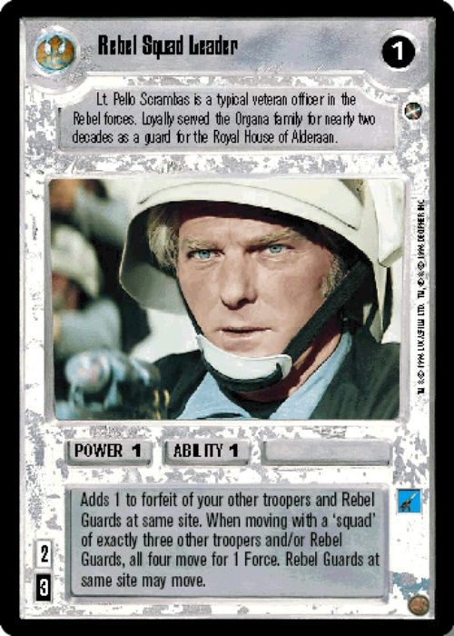 Star Wars CCG | Rebel Squad Leader - A New Hope | The Nerd Merchant