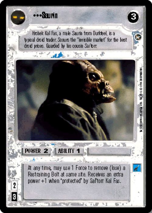 Star Wars CCG | Saurin - A New Hope | The Nerd Merchant