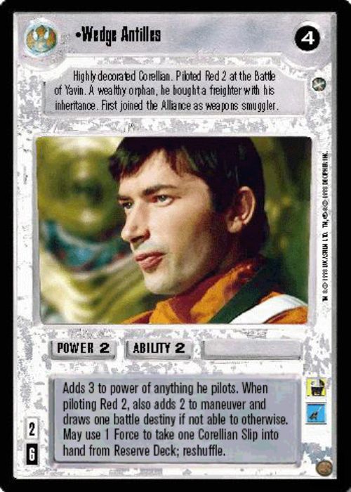 Star Wars CCG | Wedge Antilles - A New Hope | The Nerd Merchant