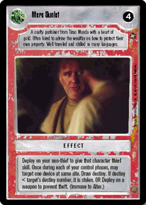 Star Wars CCG | Merc Sunlet - A New Hope | The Nerd Merchant