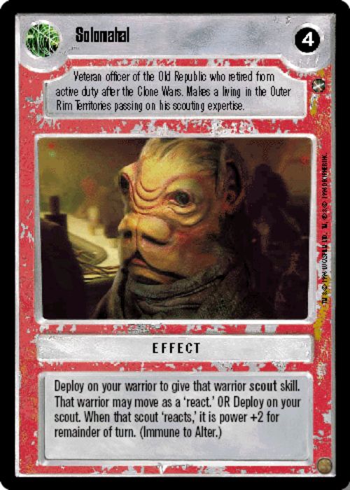 Star Wars CCG | Solomahal - A New Hope | The Nerd Merchant