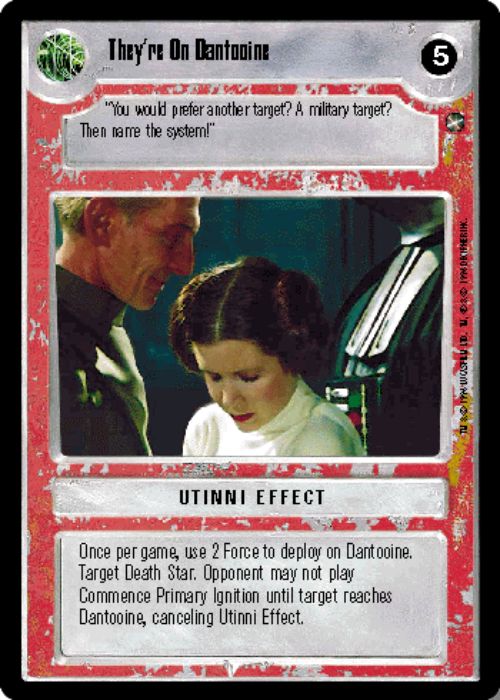 Star Wars CCG | They're On Dantooine - A New Hope | The Nerd Merchant