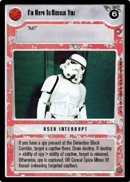 Star Wars CCG | I'm Here To Rescue You - A New Hope | The Nerd Merchant