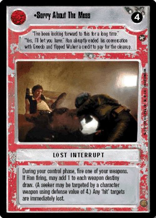 Star Wars CCG | Sorry About The Mess - A New Hope | The Nerd Merchant