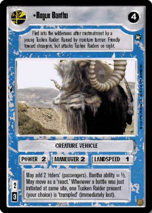 Star Wars CCG | Rogue Bantha - A New Hope | The Nerd Merchant