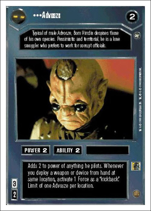 Star Wars CCG | Advosze - A New Hope WB | The Nerd Merchant