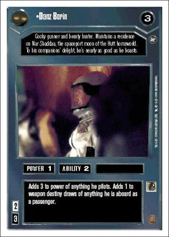 Star Wars CCG | Danz Borin - A New Hope WB | The Nerd Merchant