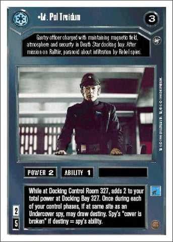 Star Wars CCG | Lt. Pol Treidum - A New Hope WB | The Nerd Merchant