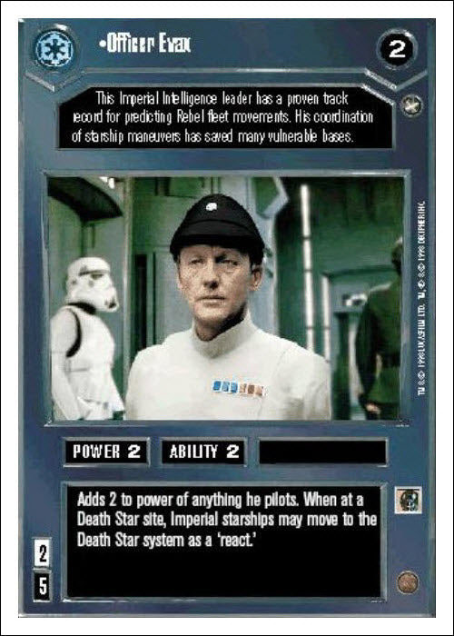 Star Wars CCG | Officer Evax - A New Hope WB | The Nerd Merchant