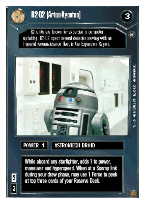 Star Wars CCG | R2-Q2 (Artoo-Kyootoo) - A New Hope WB | The Nerd Merchant