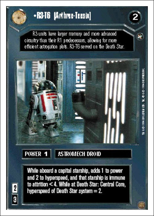 Star Wars CCG | R3-T6 (Arthree-Teesix) - A New Hope WB | The Nerd Merchant