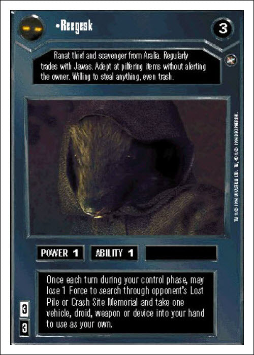 Star Wars CCG | Reegesk - A New Hope WB | The Nerd Merchant