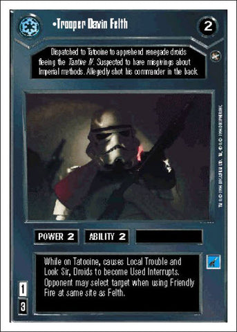 Star Wars CCG | Trooper Davin Felth - A New Hope WB | The Nerd Merchant