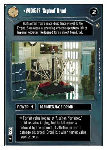 Star Wars CCG | WED15-l7 'Septoid' Droid - A New Hope WB | The Nerd Merchant