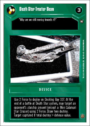 Star Wars CCG | Death Star Tractor Beam - A New Hope WB | The Nerd Merchant