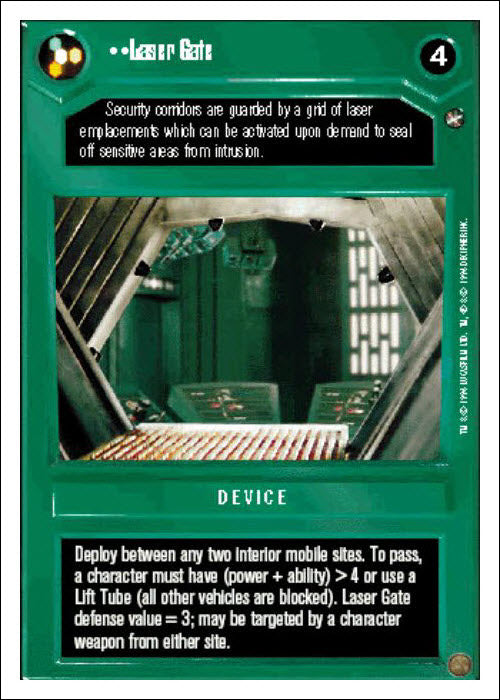 Star Wars CCG | Laser Gate - A New Hope WB | The Nerd Merchant