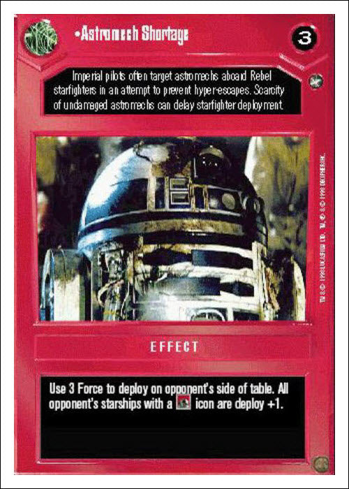 Star Wars CCG | Astromech Shortage - A New Hope WB | The Nerd Merchant