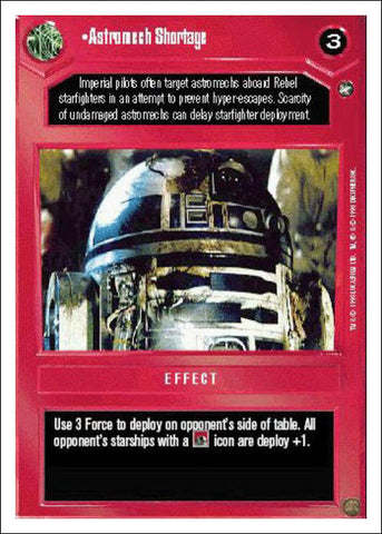 Star Wars CCG | Astromech Shortage - A New Hope WB | The Nerd Merchant