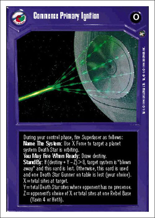 Star Wars CCG | Commence Primary Ignition - A New Hope WB | The Nerd Merchant