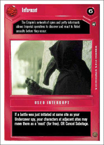 Star Wars CCG | Informant - A New Hope WB | The Nerd Merchant