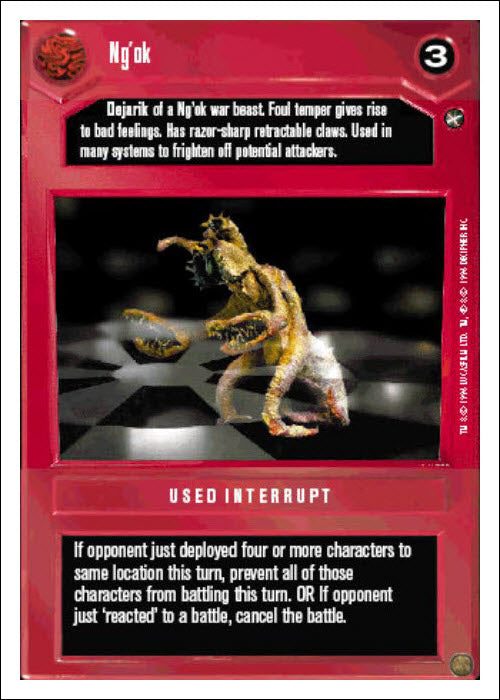 Star Wars CCG | Ng'ok - A New Hope WB | The Nerd Merchant