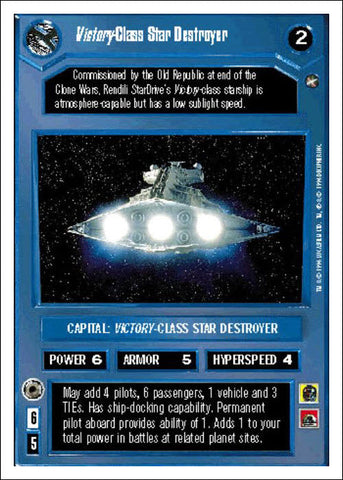 Star Wars CCG | Victory-Class Star Destroyer - A New Hope WB | The Nerd Merchant