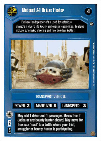 Star Wars CCG | Mobquet A-1 Deluxe Floater - A New Hope WB | The Nerd Merchant