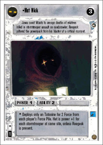 Star Wars CCG | Het Nkik - A New Hope WB | The Nerd Merchant