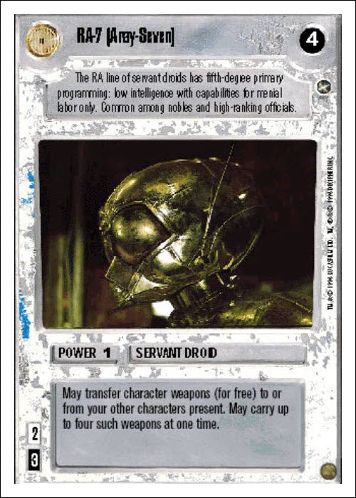 Star Wars CCG | RA-7 (Aray-Seven) - A New Hope WB | The Nerd Merchant