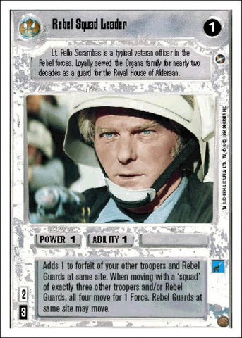 Star Wars CCG | Rebel Squad Leader - A New Hope WB | The Nerd Merchant