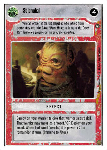 Star Wars CCG | Solomahal - A New Hope WB | The Nerd Merchant