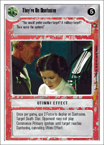 Star Wars CCG | They're On Dantooine - A New Hope WB | The Nerd Merchant