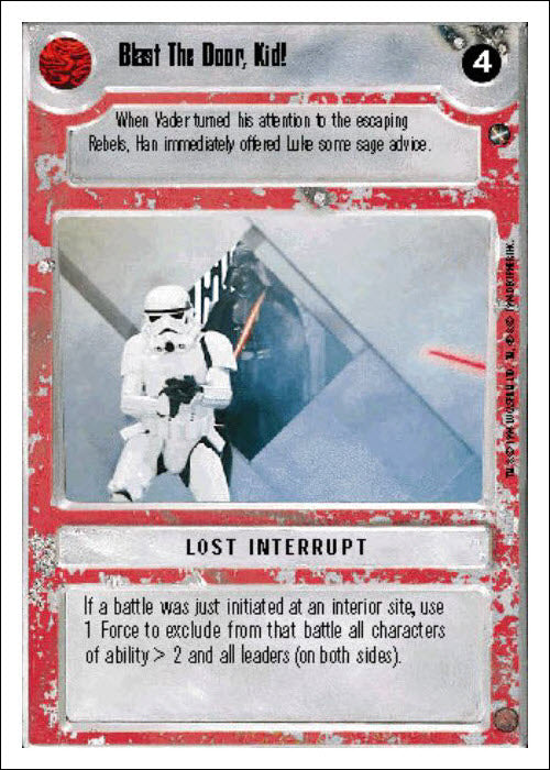 Star Wars CCG | Blast The Door, Kid! - A New Hope WB | The Nerd Merchant