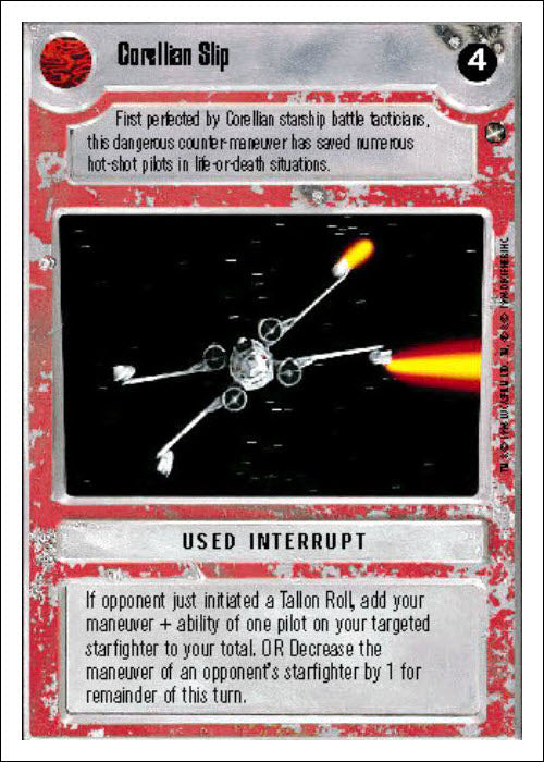 Star Wars CCG | Corellian Slip - A New Hope WB | The Nerd Merchant